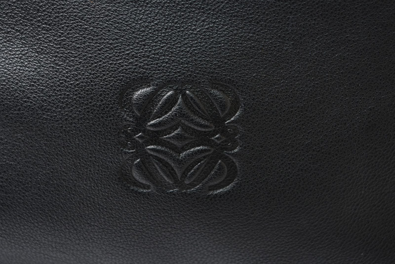 ロエベ トートバッグ ヴィンテージ LOEWE ナッパ シープスキン ブラック【中古】