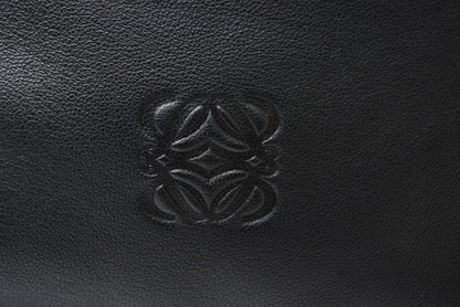 ロエベ トートバッグ ヴィンテージ LOEWE ナッパ シープスキン ブラック【中古】