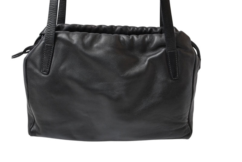 ロエベ トートバッグ ヴィンテージ LOEWE ナッパ シープスキン ブラック【中古】