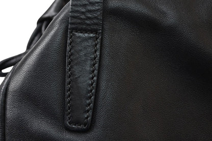 ロエベ トートバッグ ヴィンテージ LOEWE ナッパ シープスキン ブラック【中古】