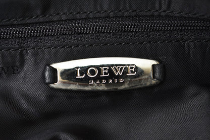 ロエベ トートバッグ ヴィンテージ LOEWE ナッパ シープスキン ブラック【中古】