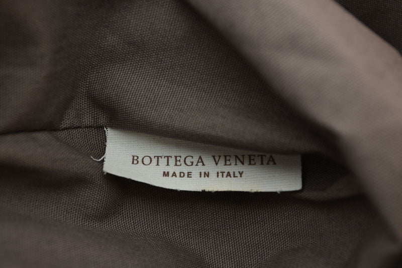 ボッテガヴェネタ クラッチバッグ/メンズポーチ BOTTEGA VENETA イントレチャート ナッパ ラムスキン ブラック/オレンジ【中古】