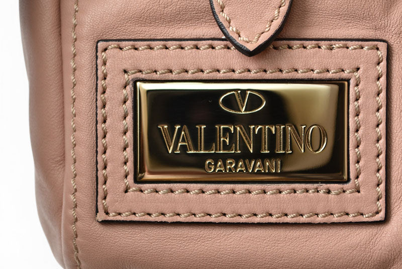 Valentino Garavani アトリエバッグ ヴァレンティノ・ガラヴァーニ ローズモチーフ ハンドバッグ 希少【中古】