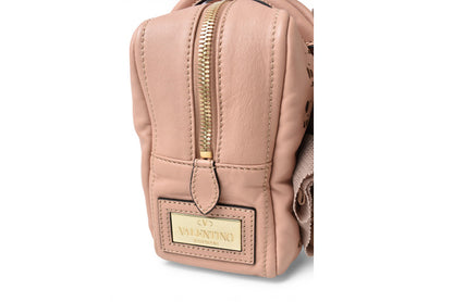 Valentino Garavani アトリエバッグ ヴァレンティノ・ガラヴァーニ ローズモチーフ ハンドバッグ 希少【中古】