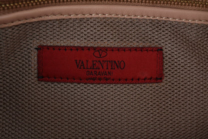 Valentino Garavani アトリエバッグ ヴァレンティノ・ガラヴァーニ ローズモチーフ ハンドバッグ 希少【中古】
