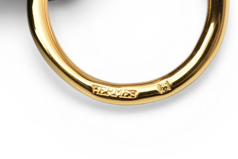 エルメス スカーフリング/スカーフホルダー HERMES ジャンボ ゴールド【中古】