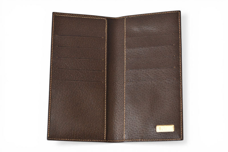 グッチ 財布 GUCCI 長財布/札入れ ヴィンテージ 1980年代 80s/オールドグッチ ブラウン 034.001【中古】