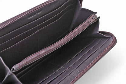 プラダ アウトレット 財布 PRADA 長財布/ラウンドファスナー M506 SAFFIANO/スート PRUGNA【中古】