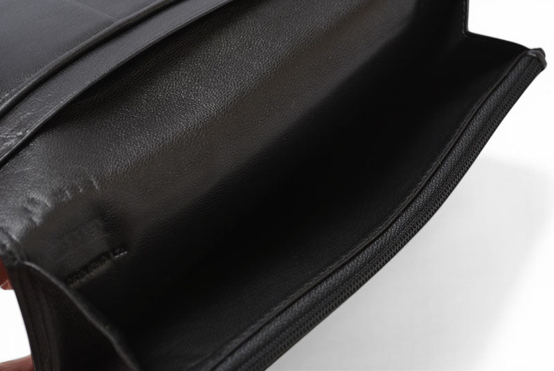 ロエベ 財布 LOEWE 長財布 アナグラム ナッパ/シープスキン ブラック【中古】
