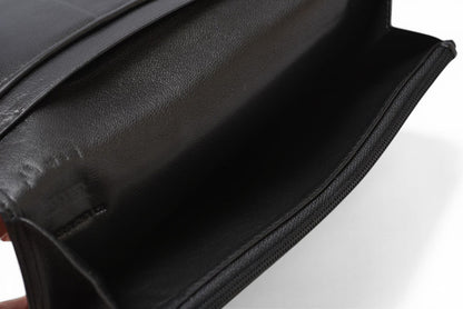 ロエベ 財布 LOEWE 長財布 アナグラム ナッパ/シープスキン ブラック【中古】