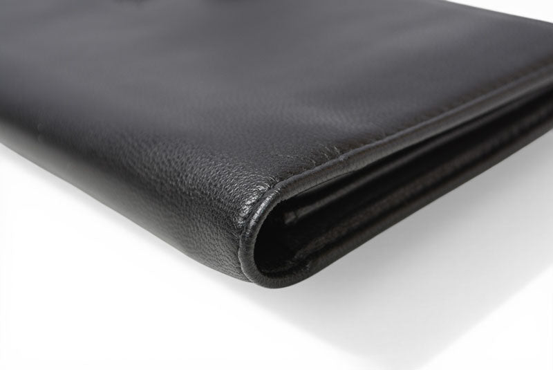 ロエベ 財布 LOEWE 長財布 アナグラム ナッパ/シープスキン ブラック【中古】