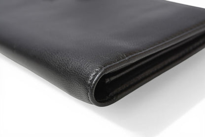 ロエベ 財布 LOEWE 長財布 アナグラム ナッパ/シープスキン ブラック【中古】