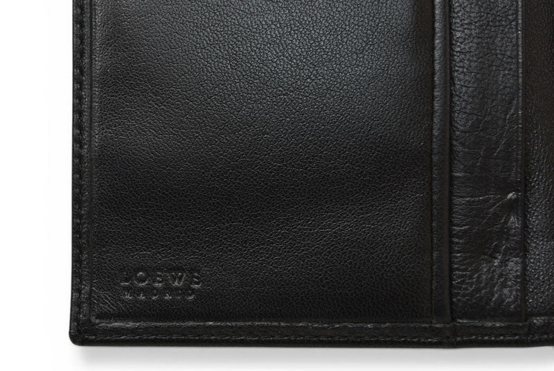 ロエベ 財布 LOEWE 長財布 アナグラム ナッパ/シープスキン ブラック【中古】