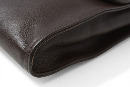 グッチ クラッチバッグ A4対応 GUCCI ヴィンテージ レザー ダークブラウン メンズ ビジネスバッグ 232601【中古】