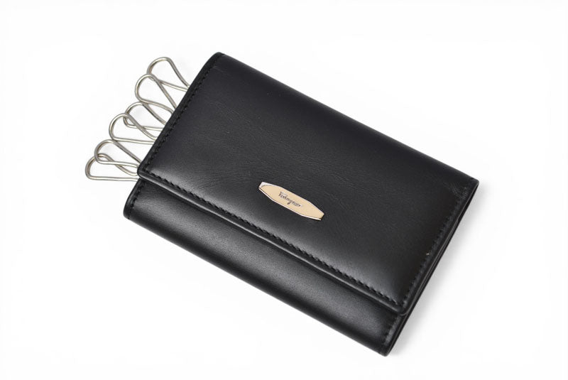 サルヴァトーレフェラガモ 未使用 キーケース/キーホルダー Salvatore Ferragamo レザー ブラック 22.8150【中古】