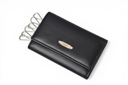 サルヴァトーレフェラガモ 未使用 キーケース/キーホルダー Salvatore Ferragamo レザー ブラック 22.8150【中古】