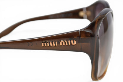 ミュウミュウ サングラス ブラウン SMU15H グラデーション レディース UVカット MIU MIU【中古】
