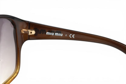 ミュウミュウ サングラス ブラウン SMU15H グラデーション レディース UVカット MIU MIU【中古】