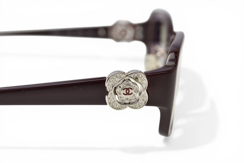シャネル サングラス/度入り メガネ/アイグラス/フレーム CHANEL 眼鏡 ココマーク ブラウン 3130-B c.1022 レディース【中古】