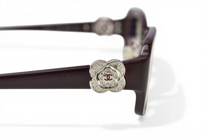 シャネル サングラス/度入り メガネ/アイグラス/フレーム CHANEL 眼鏡 ココマーク ブラウン 3130-B c.1022 レディース【中古】