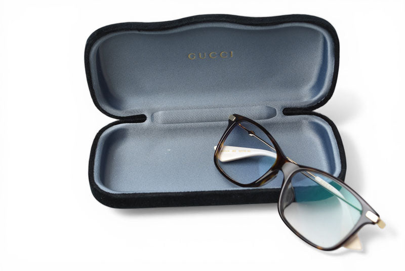 グッチ サングラス/アイウェア GUCCI GG0513OA 002 伊達メガネ 眼鏡 フレーム バンブルビー 【中古】