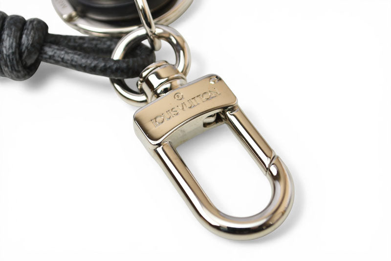 ルイヴィトン キーリング/キーホルダー/チャーム LOUIS VUITTON M67224 ダミエ グラフィット レザー ロープ メンズ【中古】