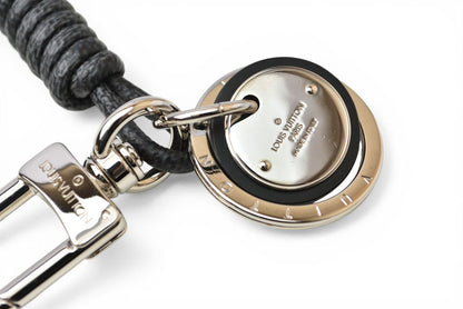 ルイヴィトン キーリング/キーホルダー/チャーム LOUIS VUITTON M67224 ダミエ グラフィット レザー ロープ メンズ【中古】