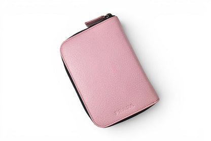 プラダ システム手帳/手帳カバー PRADA ラウンドファスナー レザー ピンク バイブルサイズ レディース【中古】