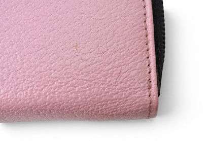 プラダ システム手帳/手帳カバー PRADA ラウンドファスナー レザー ピンク バイブルサイズ レディース【中古】