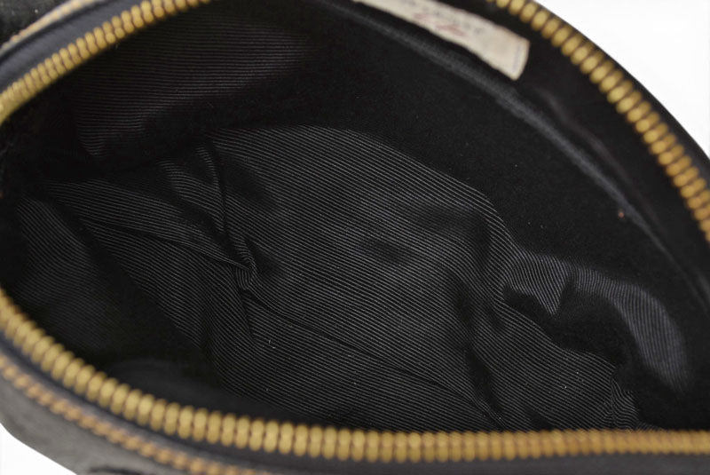 ジバンシィライフ ポーチ GIVENCHY LIFE レザー ブラック ヴィンテージ 化粧ポーチ 小物入れ 【中古】