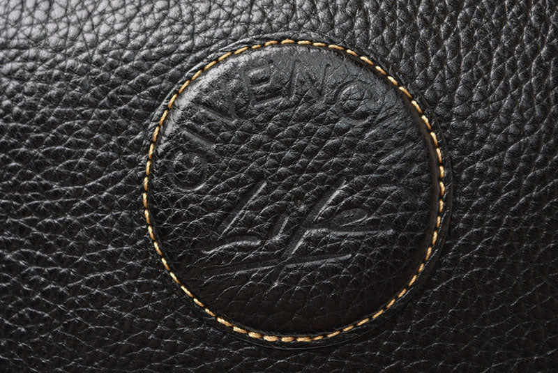 ジバンシィライフ ポーチ GIVENCHY LIFE レザー ブラック ヴィンテージ 化粧ポーチ 小物入れ 【中古】