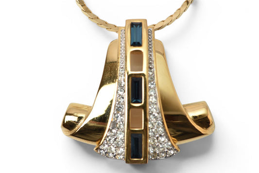 ジバンシィ ネックレス ヴィンテージ GIVENCHY/ジバンシー チョーカー ラインストーン/ゴールド レディース【中古】