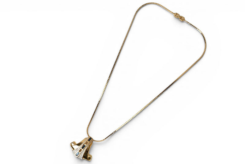 ジバンシィ ネックレス ヴィンテージ GIVENCHY/ジバンシー チョーカー ラインストーン/ゴールド レディース【中古】