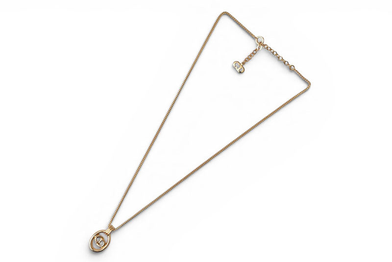 クリスチャンディオール ネックレス/ペンダント Christian Dior ヴィンテージ CDロゴ ゴールド【中古】