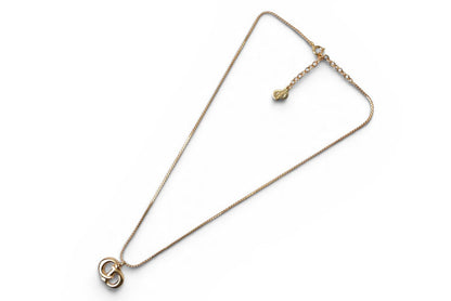 クリスチャンディオール ネックレス Christian Dior ヴィンテージ CDロゴモチーフ ゴールド【中古】