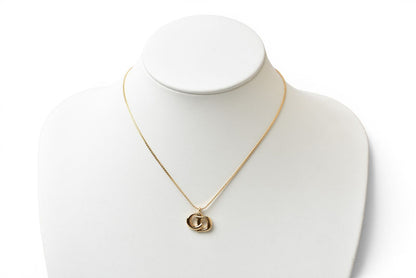 クリスチャンディオール ネックレス Christian Dior ヴィンテージ CDロゴモチーフ ゴールド【中古】