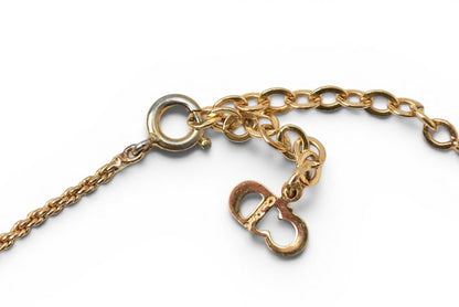 クリスチャンディオール ネックレス ヴィンテージ Christian Dior CDロゴ/サークル ゴールド【中古】