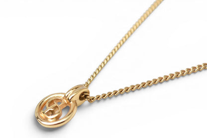 クリスチャンディオール ネックレス ヴィンテージ Christian Dior CDロゴ/サークル ゴールド【中古】