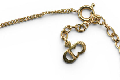 クリスチャンディオール ネックレス ヴィンテージ Christian Dior CDロゴ/サークル ゴールド【中古】