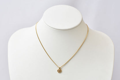 クリスチャンディオール ネックレス ヴィンテージ Christian Dior CDロゴ/サークル ゴールド【中古】