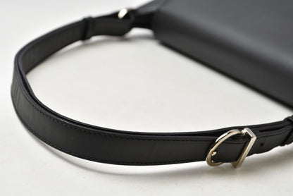 フェラガモ バッグ ヴァラ Salvatore Ferragamoショルダーバッグ 2WAY レザー ブラック シルバー金具【中古】