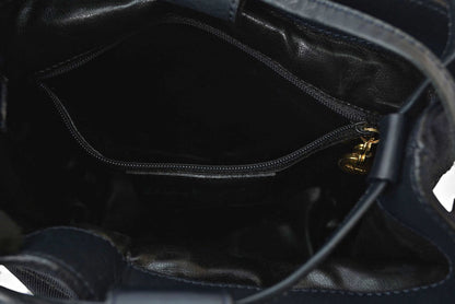 Salvatore Ferragamo サルヴァトーレフェラガモ ヴィンテージ 巾着 ショルダーバッグ ブラック レディース ドローストリング 【中古】