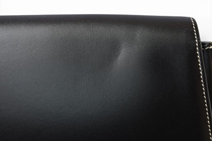 Christian Dior ディオール ヴィンテージ ショルダーバッグ レザー ブラック ゴールド金具 CDロゴ レディース 斜め掛け 【中古】