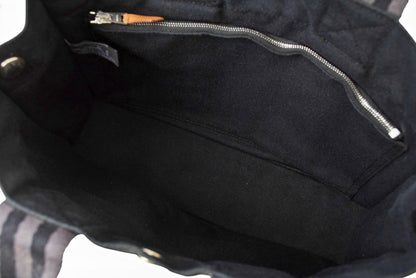 エルメス トートバッグ HERMES フールトゥ トートPM ハンドバッグ キャンバス ブラック/グレー【中古】