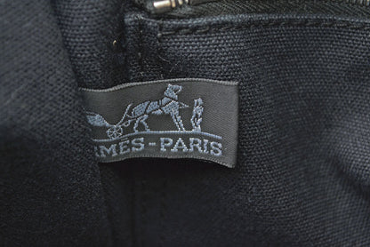 エルメス トートバッグ HERMES フールトゥ トートPM ハンドバッグ キャンバス ブラック/グレー【中古】