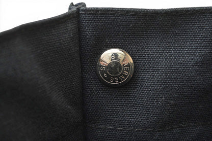 エルメス トートバッグ HERMES フールトゥ トートPM ハンドバッグ キャンバス ブラック/グレー【中古】