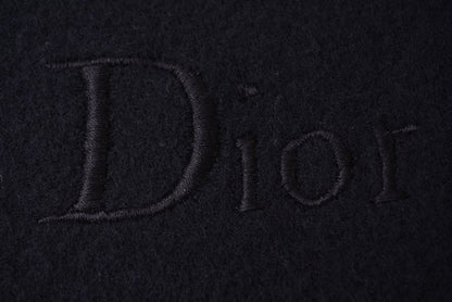 クリスチャンディオール マフラー ヴィンテージ Christian Dior ウインタースカーフ ウール ブラック【中古】