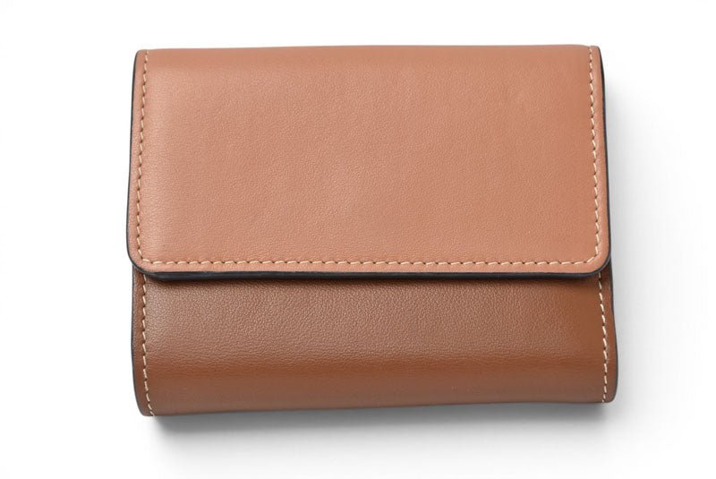 クロエ ミニ財布/ミニウォレット Chloe 折財布 ABY/アビー スモールトリフォールドウォレット ブラウンマルチ【中古】
