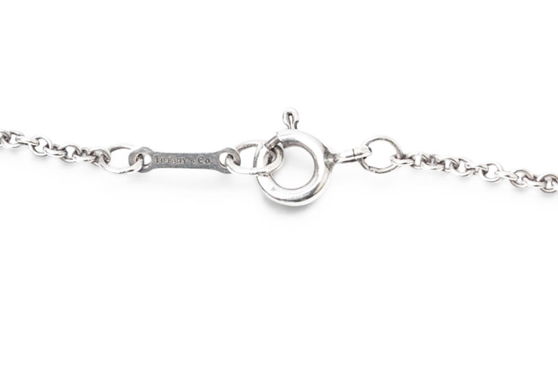ティファニー ネックレス/ペンダント シルバー TIFFANY&Co. エルサ・ペレッティ オープンハートモチーフ 幅2.1cm【中古】