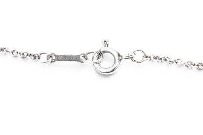 ティファニー ネックレス/ペンダント シルバー TIFFANY&Co. エルサ・ペレッティ オープンハートモチーフ 幅2.1cm【中古】